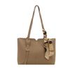 Bolsa Tote de Lenço de Seda de Alta Qualidade 2025 Nova Bolsa de Ombro de Grande Capacidade Moda Commuter Simples Bolsa de Mão Feminina