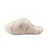 Zapatos Peludos de Felpa Corta con Patrón de Piña Estilo Nuevo 2026 para Mujer Otoño/Invierno con Forro de Terciopelo, Suela Gruesa Cálida, Usables en Casa
