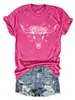 Amazon eBay tienda independiente moda casual para mujer patrón de cabeza de vaca flor estrella algodón manga corta camiseta camisa base para exportación