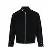 Chaqueta Casual Nueva para Hombre 2026, Estilo Vintage, Marca de Moda, Cuello Alto, Chaqueta Abrigo Juvenil de Gamuza
