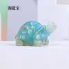 Grava de Cristal Natural Gotas de Pegamento Adornos de Tortuga Pequeña Piedra Cruda de Cristal Resina Coche Decoración del Hogar Manualidades