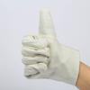 [Guantes de Lona Blancos] Protección Laboral Venta Directa de Fábrica Guantes Resistentes al Desgaste Doble Capa Engrosados Lona de Sarja de Algodón 24 Hilos Blanco