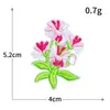 Bandeja Brilhante de Flores Patch de Bordado de Computador Borboleta Amor Flor Borboleta Tecido Bordado Patch para Roupas DIY Patch Decorativo