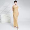 Traje de Moda Elegante de Alta Gama Vestido de Tirantes Plisado de Alta Gama para Mujer Jersey Vestido de Dos Piezas Miyake