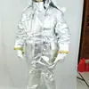 Ropa de Aislamiento Térmico Meikang de 1000 Grados, Delantal Antiescaldaduras de Alta Temperatura, Guantes, Protección para Piernas, Ropa Ignífuga, Traje Completo de Acero con Lámina de Aluminio