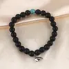 Amazon Pulsera de Piedra Natural Ojo de Tigre Ágata Caliente Tejida Acero Inoxidable Pulsera Magnética de Pareja Amor al por Mayor