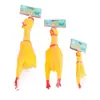 Screaming chicken atacado couro panning vinil scream som estranho grito frango brinquedos biônicos brinquedos para animais de estimação suprimentos estranho grito frango