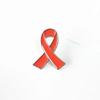 Aleación goteo de aceite amor rojo lazo logotipo broche insignias SIDA VIH símbolo internacional actividades de bienestar público