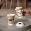 Copo de Papel Kraft Descartável Oco com Tampa e Embalagem Copo de Café Camada Dupla Isolado para Leite de Soja Chá Bebida Quente Copo de Papel