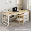 Mesa de Computador Mesa de Desktop para Escritório em Casa Estilo Moderno Simples com Gaveta Combinação de Mesa e Cadeira Quarto Mesa de Estudo para Estudante