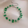 Pulsera de diamantes cuadrados, diseño elegante y moderno de la marca coreana Flu, pulsera delicada y con sentido de la moda, pulsera de celebridades de Internet, recién llegada para mujeres.