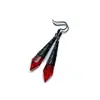 Collar de Cadena para Clavícula con Colgante de Gota de Agua Roja Simple Gótico Europeo y Americano Estilo Oscuro Personalizado Corte Elegante para Fiesta