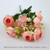 7 bolsitas de té pequeñas ramo de flores artificiales decoración de pared de flores para bodas adornos de flores falsas para el hogar accesorios para fotografía