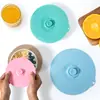 Tampa de Silicone para Conservar Alimentos Sobras, Tampa de Pote para Geladeira, Tampa de Vedação, Tampa à Prova de Vazamento para Micro-ondas, Tampa de Aquecimento, Tampa de Copo, Universal