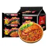 Elefante blanco Jiao picante grande yema de huevo salada picante langostinos picantes frescos fideos secos tofu apestoso coreano pavo fideos instantáneos agrios y picantes