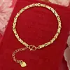 Pinduoduo suministro en vivo joyería de imitación de oro moda diseño de orejas de conejo de amor dulce para mujer pulsera de oro arena