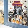 HL 170000 Castillo Árbol Muerto Halloween Calabaza Murciélago Búho Ventana de Vidrio Decoración de Pared para el Hogar Pegatina de Pared Decorativa