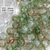 [Jianjia] Cuentas Redondas de 10 mm Jade Glaseado Sensación Rota Cuentas Popcorn Bicolor Accesorios con Cuentas DIY Pulsera Collar