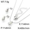 Collar elegante de alta calidad con forma de gordito, cadena de serpiente con forma de gota de agua sólida de acero inoxidable INS, pendientes geométricos que combinan con todo.