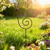Mais Vendido Internacional da Amazon: Estaca de Metal Enferrujado para Suporte de Plantas Caracol, Decoração Minimalista de Jardim