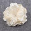 Atacado 9cm estilo coreano flor feita à mão diy customizado acessórios de cabelo flor artificial flor de sapato flor de tecido flor com borda queimada custom