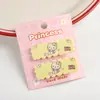 Pasador de Pelo Cuadrado Estilo Coreano Niña Gato KT Lindo Dibujo Animado Kulomi Pasador de Pelo Niña Accesorios para el Cabello Joyería Infantil Venta al por Mayor