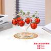 Nuevos Adornos de Manzana de Cristal Colorido Artesanías de Cristal Colorido Adornos Exquisitos Porche Muebles Creativos para el Hogar