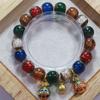 Pulseira de vidro cinza perfumado pulseira de ouro contas de folha de tee acessórios de joias sete cores de vidro pulseira pode ser atacado