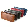 Billetera de Cuero Genuino Marant para Hombre con Múltiples Ranuras para Tarjetas, Portatarjetas de Identificación, Billetera Larga con Cremallera para Billetes, Bolso de Mano para Hombre