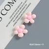 Rosa brilhante Cinco pétalas Flor Resina Acessórios Artesanal DIY Creme Cola Telefone Móvel Caso Hairpin Geladeira Adesivo Material de Acessórios para o Cabelo