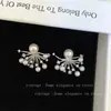 Pendientes de fuegos artificiales de perla y circón de alta gama y a la moda para mujer, suaves, dulces, ligeros, lujosos, elegantes, exquisitos y versátiles para el día a día