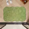 Tapete de chão absorvente para banheiro estilo francês de luxo leve, tapete antiderrapante de secagem rápida de terra de diatomáceas para entrada de banheiro, tapete para pés de vaso sanitário resistente à sujeira