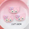 Fábrica en stock al por mayor lindo zorro pequeño línea resina joyería accesorios DIY tienda hecha a mano materiales decorativos