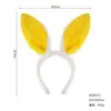 Orelhas de Coelho de Pelúcia para Halloween Faixa de Cabeça Desenho Animado Infantil Acessório de Cabeça de Coelho Adereços para Apresentação de Páscoa Acessórios de Cabelo Fofos para Mulheres