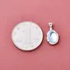 Novo Pingente de Prata Esterlina S925 Estilo Ins Água-Marinha Sintética Gota Irregular Pingente para Colar de Cristal DIY Acessórios