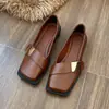 2026 Comercio Exterior Transfronterizo Slip-On Zapatos de Mujer de Diseñador Modernos Estilosos Moda Versátiles Elegantes Hebilla Cuadrada Velcro