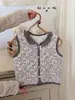 Chal de Algodón para Niños 26 Otoño/Invierno Nuevo Estilo Chal para Casa de Niños con Relleno, Chal Cálido de Encaje para Niñas para Ropa Exterior