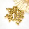 Cuentas Ligeras de Acero Inoxidable Cuentas Espaciadoras con Agujero Pasante Cuentas para Manualidades Hechas a Mano Cuentas Sueltas Cuentas de Posicionamiento para Pulsera Collar Chapado en Oro al Vacío en Horno