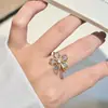 Anillo de flor de cinco pétalos con amatista natural y diamantes brillantes de plata de ley s925 para mujer, moderno y versátil, adecuado para ir al trabajo y uso casual, anillo abierto