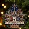 Adorno Navideño de Acrílico Tema Patriotismo 2026 250 Aniversario de la Fundación de los Estados Unidos Regalo Navideño