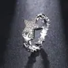 Anillo de estrella de circón más vendido en AliExpress para estrellas europeas y americanas, temperamento femenino, moda, personalidad, hermosa joyería de estrellas, outlet de fábrica