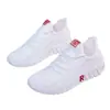 Comercio Exterior al por Mayor Verano 2023 Nuevos Zapatos Deportivos Casuales Versátiles de Malla Tejida de Punto para Mujer Zapatos para Correr Nuevos Modelos