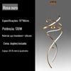 Escada Candelabro Sala de Estar Edifício Duplex Loft Apartamento Lustre Longo Luz Luxo Aço Inoxidável Villa Rotativa Escada Vazia Luzes