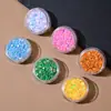 Yunmoonai Arte de Uñas DIY Arena Movediza con Purpurina Lentejuela Estrella de Cinco Puntas Fragmento de Corazón Relleno de Color Mixto Bolsa Pequeña Nueva