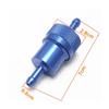 Piezas modificadas para motocicleta, filtro de gasolina para motocicleta, filtro de aceite con núcleo de cobre de aluminio extraíble y lavable, aluminio de 8 mm