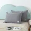 Nuevo Estilo Algodón Puro Gasa Estilo Europeo Toalla-funda de almohada Funda de almohada Integrada Antideslizante No suelta Funda de almohada para el hogar Estilo Europeo Puro Algodón