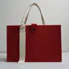 Bolsas de Feltro Atacado com Fitas, Bolsas Tote para Feiras de Negócios, Sacolas de Presente Promocionais, Logo Personalizável, Bolsas Tote Color Block