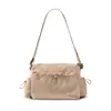 Bolsa transversal estilo Lulu com chifre, grande capacidade, moderna e simples, bolsa de ombro única para mulheres, bolsa de ginástica leve, bolsa de mão