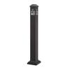 Suministro Directo de Fábrica Acero Inoxidable Columna Vertical de Cenizas Recolector de Colillas de Cigarrillo Tabaco Oficina de Gestión Urbana Licitación Columna Negra para Fumar