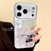 Adecuado para funda de teléfono Apple 17p con protección completa de lente, iPhone 16 estilo coreano 15pro, divertida chica vintage de pelo amarillo